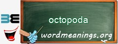 WordMeaning blackboard for octopoda